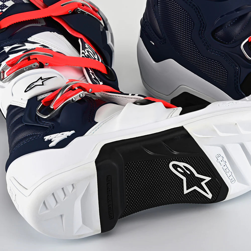 ALPINESTARS TECH 7 MX BOOT SOLID WHITE / NAVY