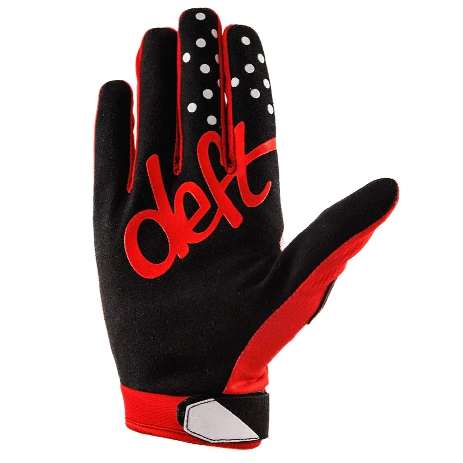 DEFT FAMILY KIDS EQVLNT SOLID RED GLOVES