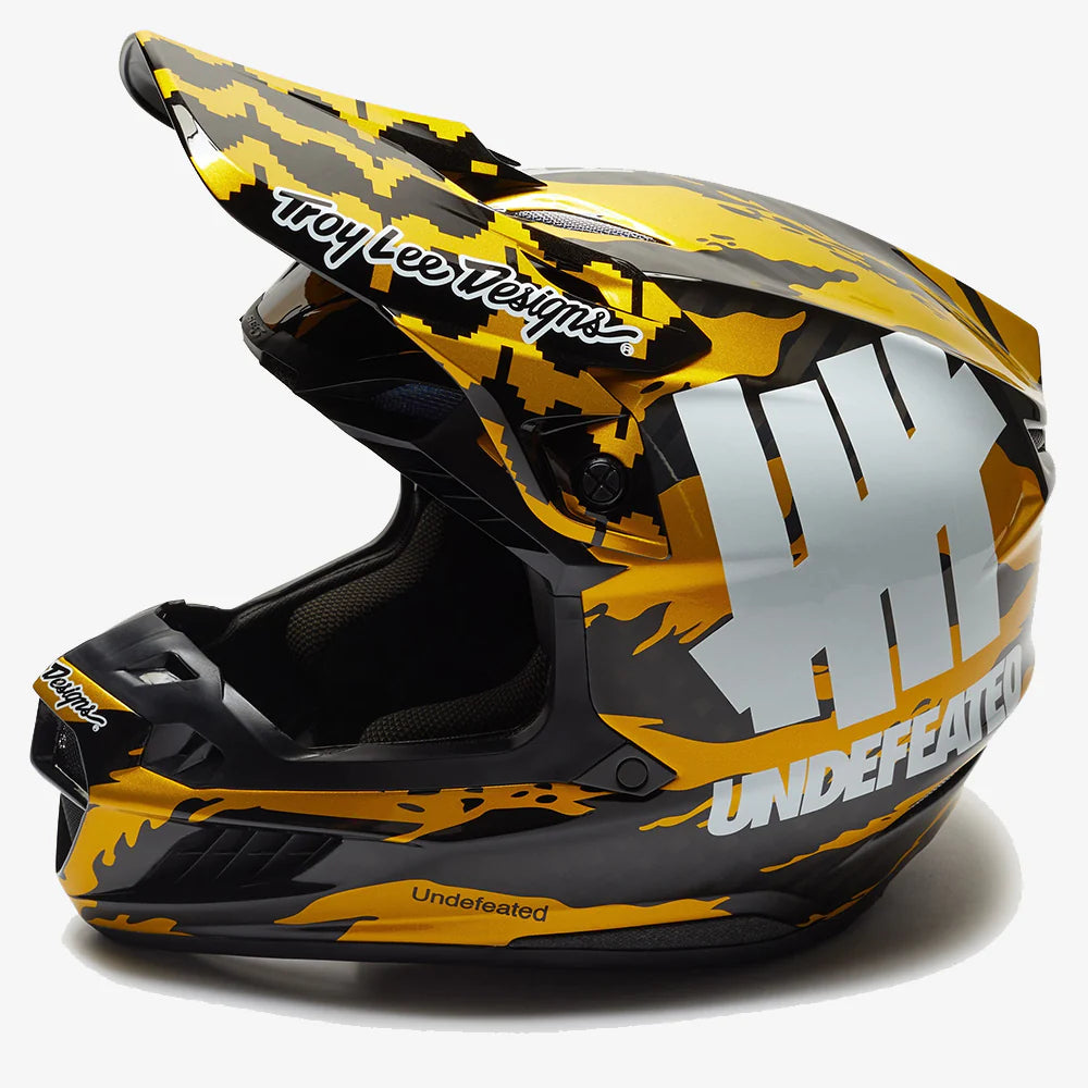 SE5 CARBON HELMET W/MIPS UNDEFEATED X TROY LEE DESIGNS GOLD / BLACK