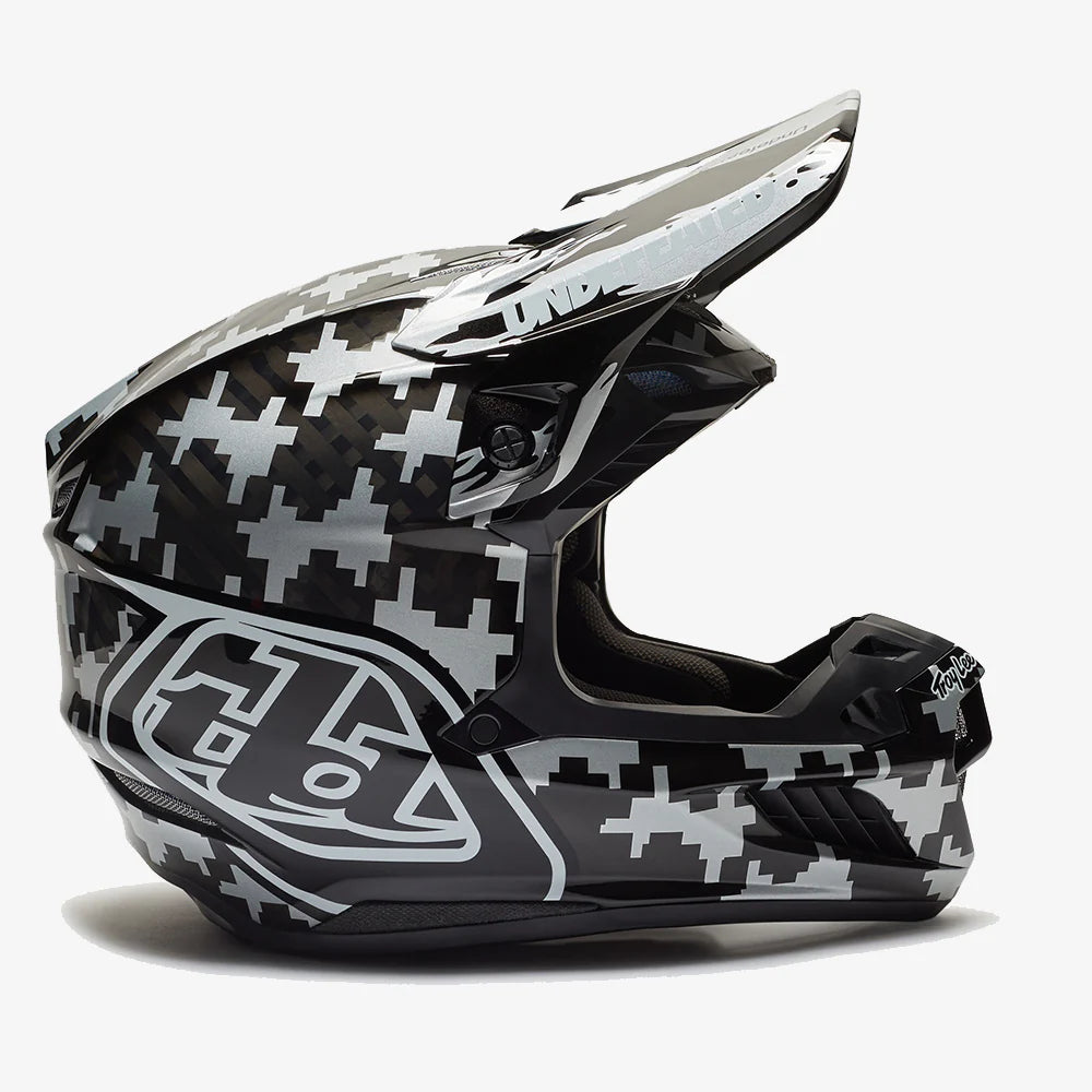 SE5 CARBON HELMET W/MIPS UNDEFEATED X TROY LEE DESIGNS GOLD / BLACK