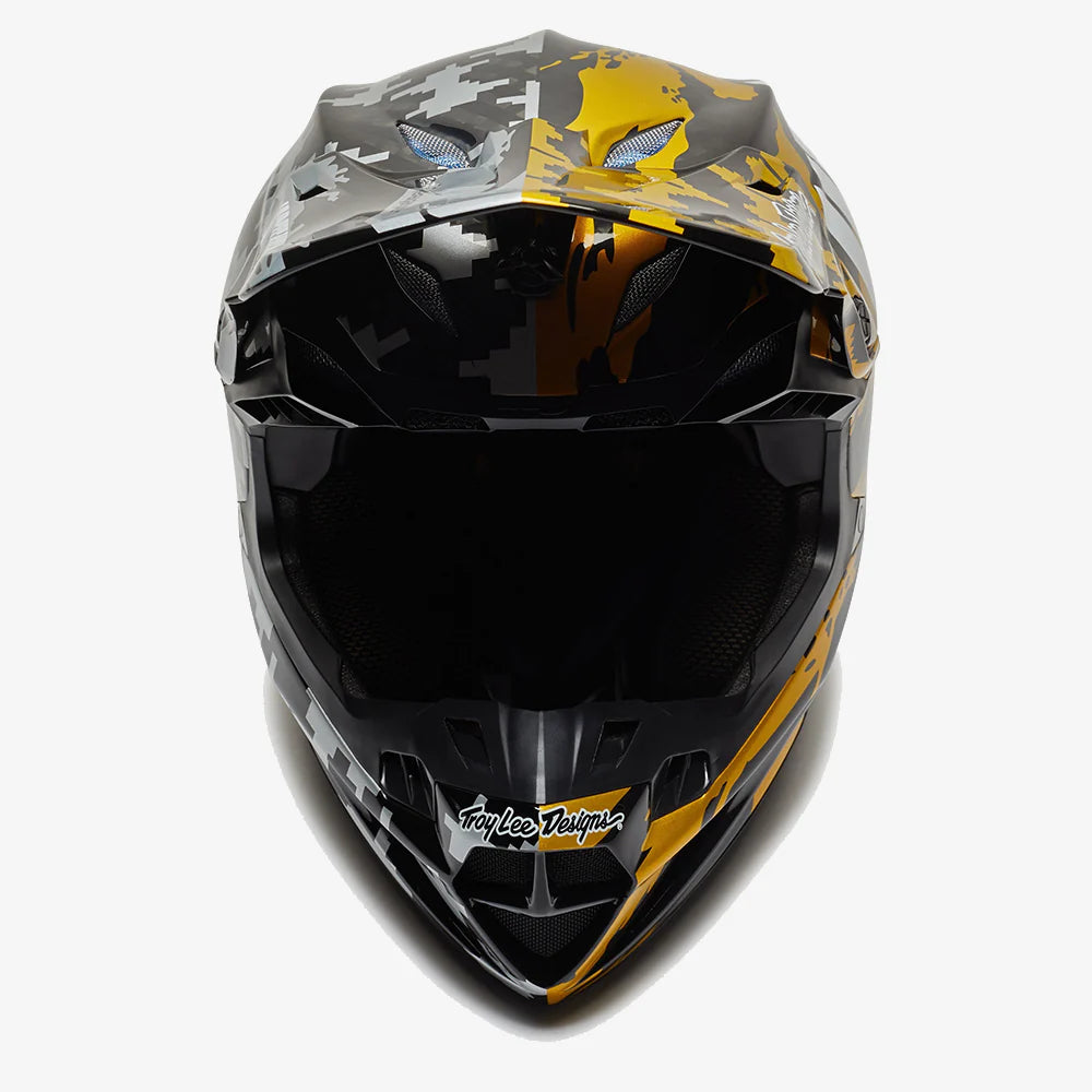 SE5 CARBON HELMET W/MIPS UNDEFEATED X TROY LEE DESIGNS GOLD / BLACK